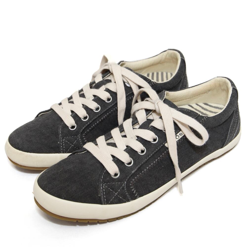Taos Star Charcoal Wash Canvas Sneakers Size 7.5
